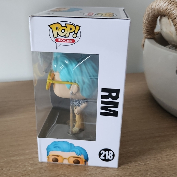 Funko Pop! BTS RM with Blue Hair and Yellow Glasses Dynamite - Picture 4 of 7